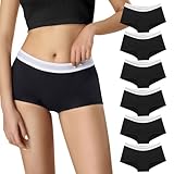 Lakpoau Boxershorts Damen Unterwäsche Baumwolle Unterhosen Damen Hipster...