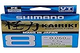 Line Kairiki 8 300 m 0,19 mm 12,0 kg M Green