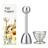 Pretop Eierköpfer + einem Eierbecher | Eieröffner Eier Cutter Cracker...