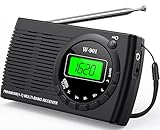 Tendak Radio Batteriebetrieben FM AM SW UKW, Batterie Radio mit...