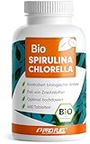 Bio Spirulina & Chlorella Presslinge 600x - optimal hochdosiert - 3000 mg...