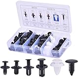 100 Stück Befestigungsclips Auto, 6 Arten Universal Spreiznieten mit...