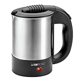 Clatronic® Wasserkocher klein 0,5 Liter | Reisewasserkocher inkl. 2 Tassen,...