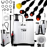 GardeTech PRO Drucksprüher 4 bar | 16l Kapazität | 4 Sprühdüsen |...