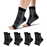 TOMILIOLD 4 Paar Kompressionssocken Damen Herren Medizinisch Socken,...