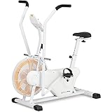 SportPlus Profi Air Bike mit Luftwiderstand, Heimtrainer für Zuhause, App...