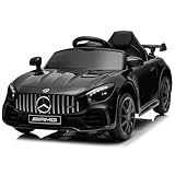 LALAHO Kinder Elektroauto Mercedes Benz AMG GTR mit 12V Kinderauto Elektrisch...