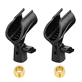 Mikrofon Halterung, 2er-Pack Mikrofon-Clip-Halter für Mikrofonständer,...