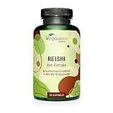 BIO Reishi Kapseln | 9000 mg aus Reishi Extrakt (15:1) | 40% Polysaccharide | 3 Monate Vorrat | Laborgeprüft | 30% Beta Glucane | Vegan & ohne Zusätze | Deutsche Produktion Vegavero®