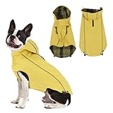 Vejaoo Regenmantel Hund Wasserdicht, Reflektierend Regenjacke mit Kapuze für...