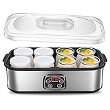 Joghurtbereiter, Griechische Joghurtmaschine mit 8 Gläsern/Deckeln,...