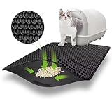 Katzenklo Matte 60x45 CM mit Klettverschluss und Großes Loch Design,...