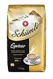 Schümli Espresso Ganze Kaffeebohnen 1kg - Stärkegrad 3/5 - UTZ-zertifiziert ,...