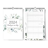 Kalender für Zwei 2024 I 20 x 32 cm I Eukalyptus, Blumen I 3 Spalten I...