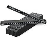 com-four® 5x Zollstock aus Kunststoff - 2 Meter Gliedermaßstab mit 10 Glieder...