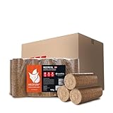 HEIZFUXX Holzbriketts Nestro XL Red - Hartholzbriketts 20 kg (2x10 kg) - Premium...