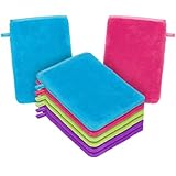 HOTUT Frottee Waschhandschuhe, 8er Set Waschhandschuhe，Waschlappen,...