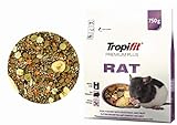 Tropifit Premium Plus Rattenfutter für Ratten mit Gemüse und Obst, 750g Beutel
