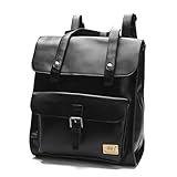 DokinReich Retro PU-Leder Vintage Rucksack Wanderrucksack Backpack Damen Herren...