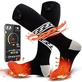 Beheizbare Socken für Männer & Frauen, 5V 5000mAh Batterie Beheizte Socken mit...