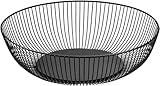 CHJIEJIE XIALINBUY Obstschalen Metalldraht Schwarz 27.5x9 cm Obstschale Schwarz...