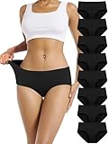 TIICHOO Unterhosen Damen Baumwolle Weich Bequeme Hipster Slips Damen...