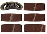 20 Stück Gewebe-Schleifbänder für Bandschleifer 75 x 457 mm Korn 4 x...