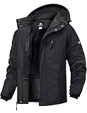 GEMYSE Herren Skijacke Winddicht Wasserdicht Warmes Fleecefutter Winterjacke mit...