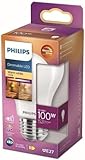 PHILIPS Lighting LED Classic E27 Filament Lampe Warm Glow (100 W), matte,...