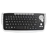 SHUAIGUO E30 2,4 GHz Wireless Keyboard mit Trackball Maus Scrollrad...