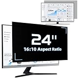 24 Zoll Monitor Blickschutzfilter Anti-Blaulichtfilter, Abnehmbarer Sichtschutz...