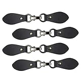 Healifty 4Pcs Leder Snap Buckles Ledermantel Knebelknöpfe Annähen Leder Nähen...