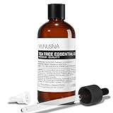 Teebaumöl 100ML, MUNUSNA Tea Tree Oil 100% Rein Naturrein für Haut, Gesicht,...
