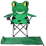 Kinder Anglersessel Campingstuhl Faltstuhl Anglerstuhl Motiv Frosch mit...