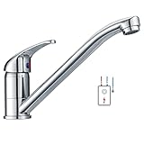 Niederdruck Armatur Küche Küchenarmatur aus Messing, 360° Drehbar Wasserhahn...