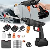 Akku Hochdruckreiniger, Max 90 Bar Tragbarer Mobiler Hochdruckreiniger mit 2 X...