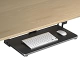Tastaturablage unter dem Schreibtisch, große C-Klemme, 65,5 cm (75,6 cm...