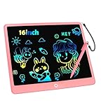Bunte LCD Schreibtafel Kinder 16 Zoll, Maltafel Zaubertafel Digital Zeichnen...
