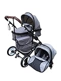 Kinderwagen „California“, 3 in 1 Kombikinderwagen Megaset 8 teilig inkl....