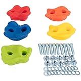 Spielturmking® Klettersteine Klettergriffe inkl. Befestigungsmaterial Outdoor &...