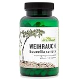 Weihrauch-Kapseln BIO, 140 Stück, 400mg, hochdosiert, Boswellia Serrata, 1600mg...