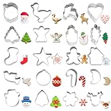 Mini Ausstechformen Weihnachten Set 20 Stück Edelstahl Ausstechformen Set zum...