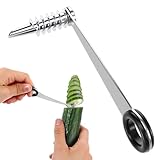 Spiralschneider aus Edelstahl für Gemüse wie Gurken, Karotten, Kartoffeln und...