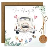 BOYATONG Hochzeitskarte Geldgeschenk mit Umschlägen, Hochzeitsgeschenke für...