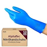 Ansell AlphaTec 37-310, Vielseitige Nitrilhandschuhe, Wiederverwendbare...