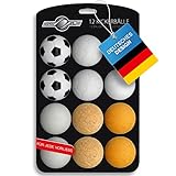 GOODS+GADGETS 12x Stück Speedball Profi Kickerbälle für Tischfussball...