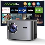 Beamer 4K 【Netflix & Autofokus】 Auto Keystone, Projektor 4K WiFi6 Bluetooth...