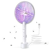 PALONE Elektrische Fliegenklatsche Insektenvernichter, 4000V Elektro...