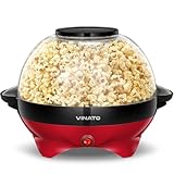 VINATO Popcornmaschine, Popcorn Maschine mit Zucker, Öl, Butter, 5L...