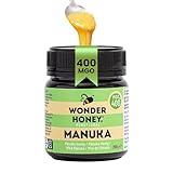 Wonder Honey Roher Manuka-Honig MGO 400+ | Unpasteurisiert, Rückverfolgbar,...